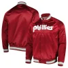 Philadelphia Phillies Satin Raglan Red Jacket