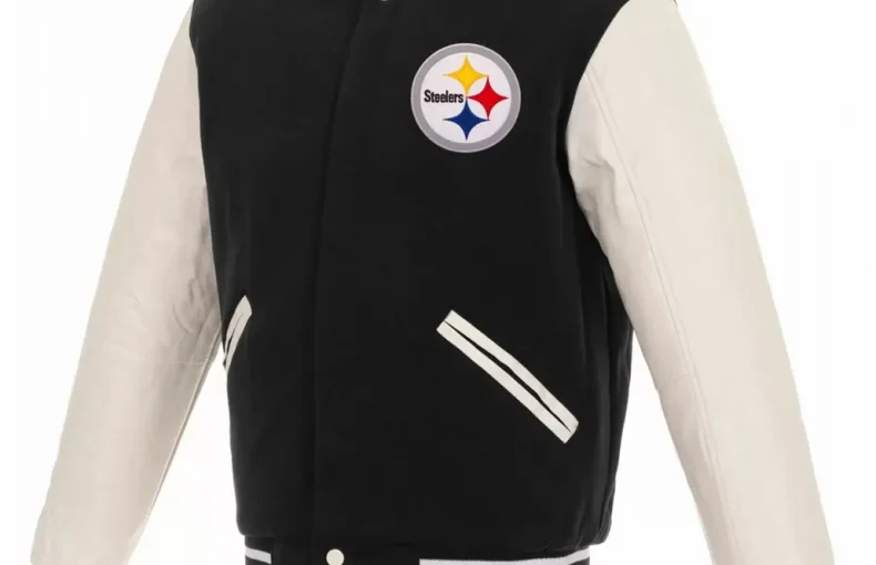 Pittsburgh Steelers Varsity Leather & Wool Jacket