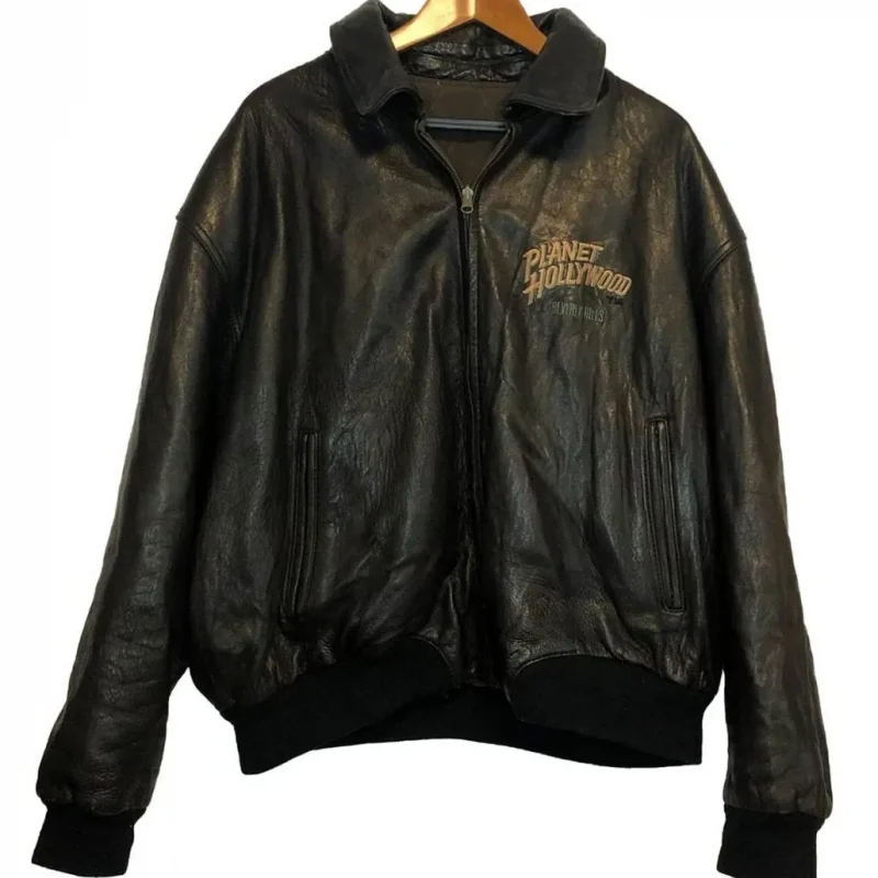 Planet Hollywood Beverly Hills Bomber Leather Jacket