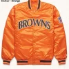 Starter NFL Browns Satin Orange Jacket