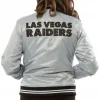 Women’s Raiders Las Vegas Satin Grey Jackets