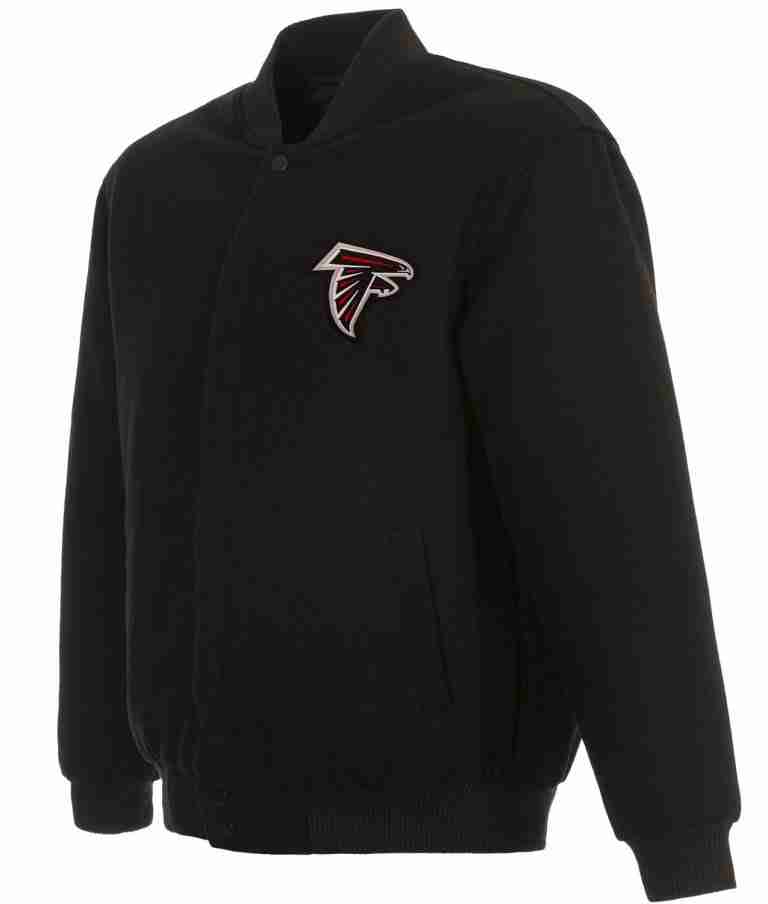 Atlanta Falcons Varsity Black Wool Jacket