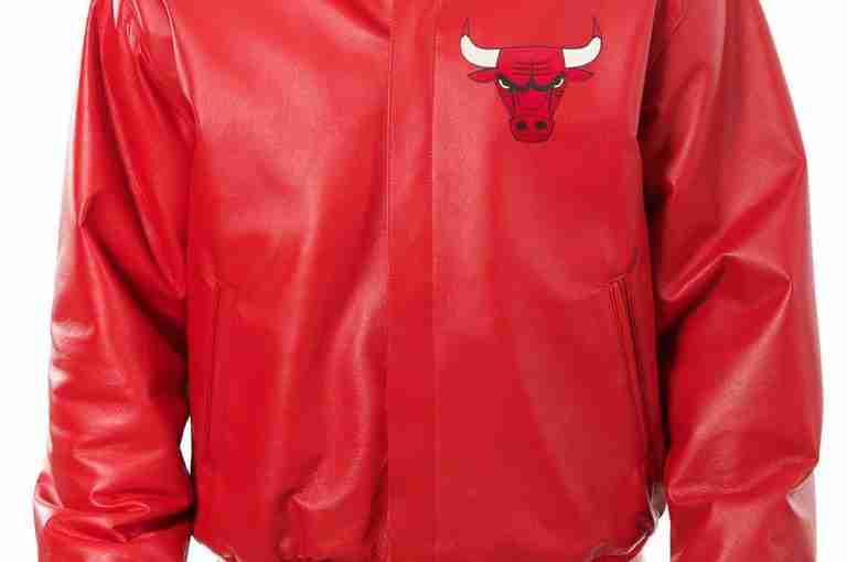 Chicago Bulls Varsity Red Leather Jacket
