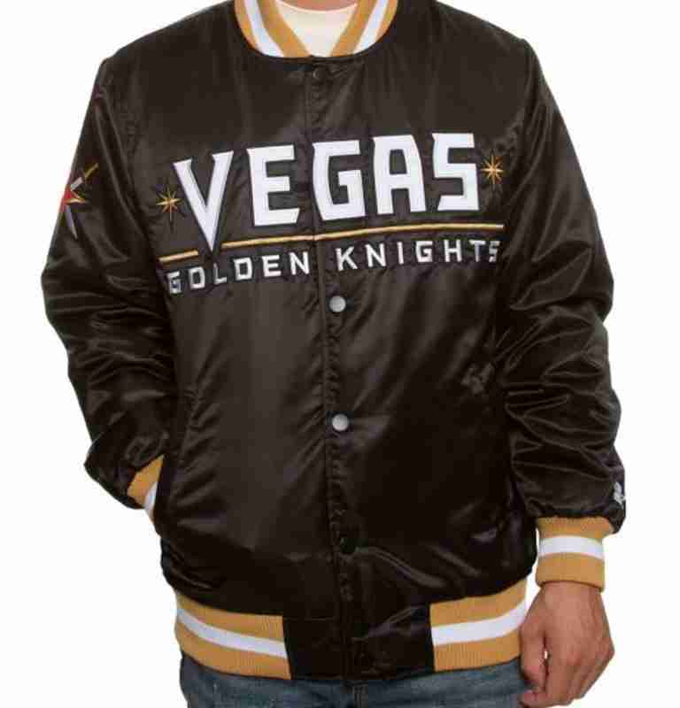 Golden Knights Vegas Bomber Satin Jacket