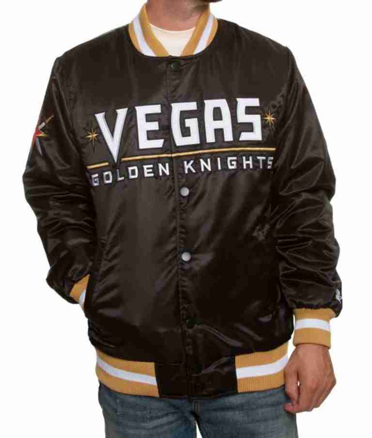 Golden Knights Vegas Bomber Satin Jacket
