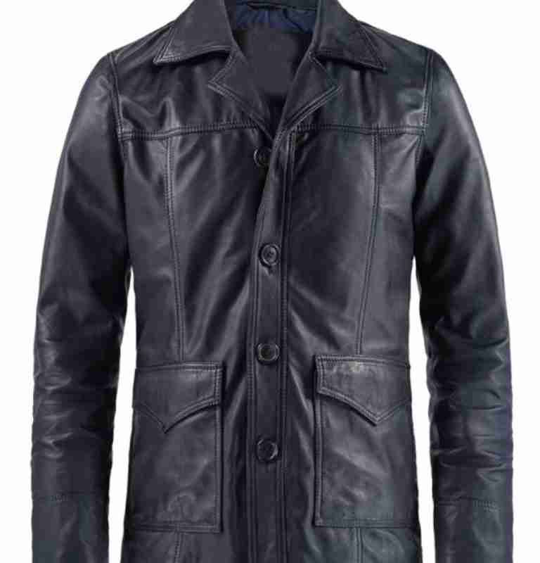 Hitman Classic 70’s Blue Leather Jacket