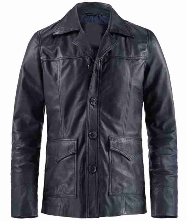 Hitman Classic 70’s Blue Leather Jacket