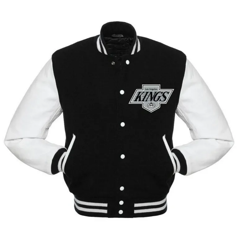 NHL LA Kings Black Varsity Jacket