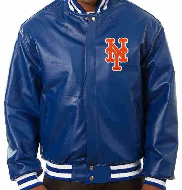 New York Mets Varsity Leather Jacket