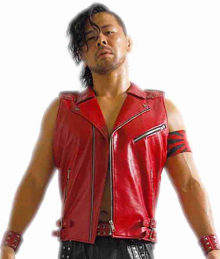 WWE Shinsuke Nakamura Red Leather Vest