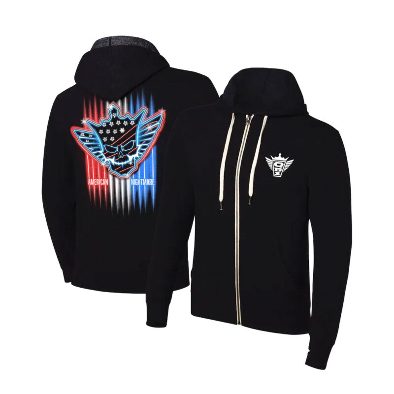 Cody Rhodes Neon American Nightmare Full-Zip Hoodie - Black