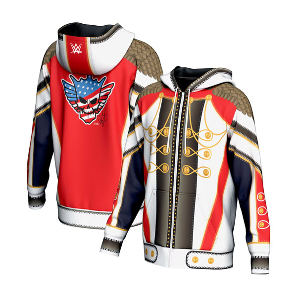 Cody Rhodes ProSphere Entrance Full-Zip Hoodie Jacket - White