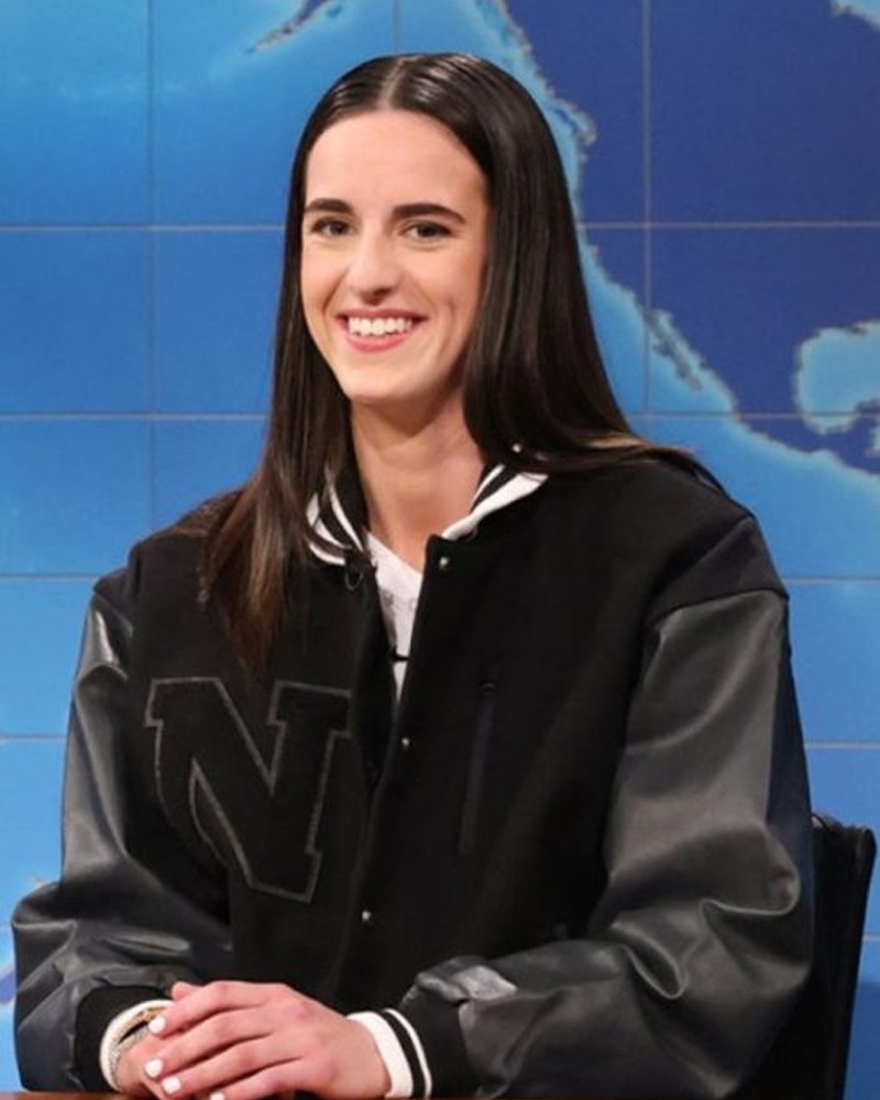 SNL Caitlin Clark Black Jacket