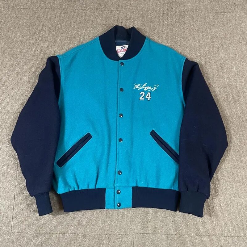 VTG Game Sportswear Ken Griffey Jr Bomber/Letterman Jacket Wool