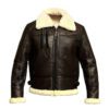 Mens B3 Bomber Aviator Shearling Leather Jacket