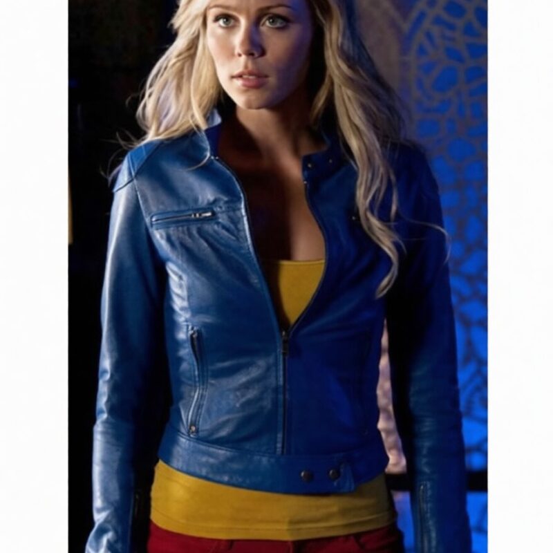 Smallville Laura Vandervoort Supergirl Leather Jacket