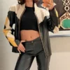 Zendaya Multi Color Biker Leather Jacket
