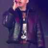 American Airlines Arena Bad Bunny Shearling Leather Jacket
