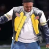 Super Bowl LIX Halftime Show Mustard Leather Jacket