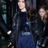 Rachel Zegler Snow White 2026 Black Leather Jacket