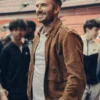 Save Our Squad S01 David Beckham Brown Leather Jacket