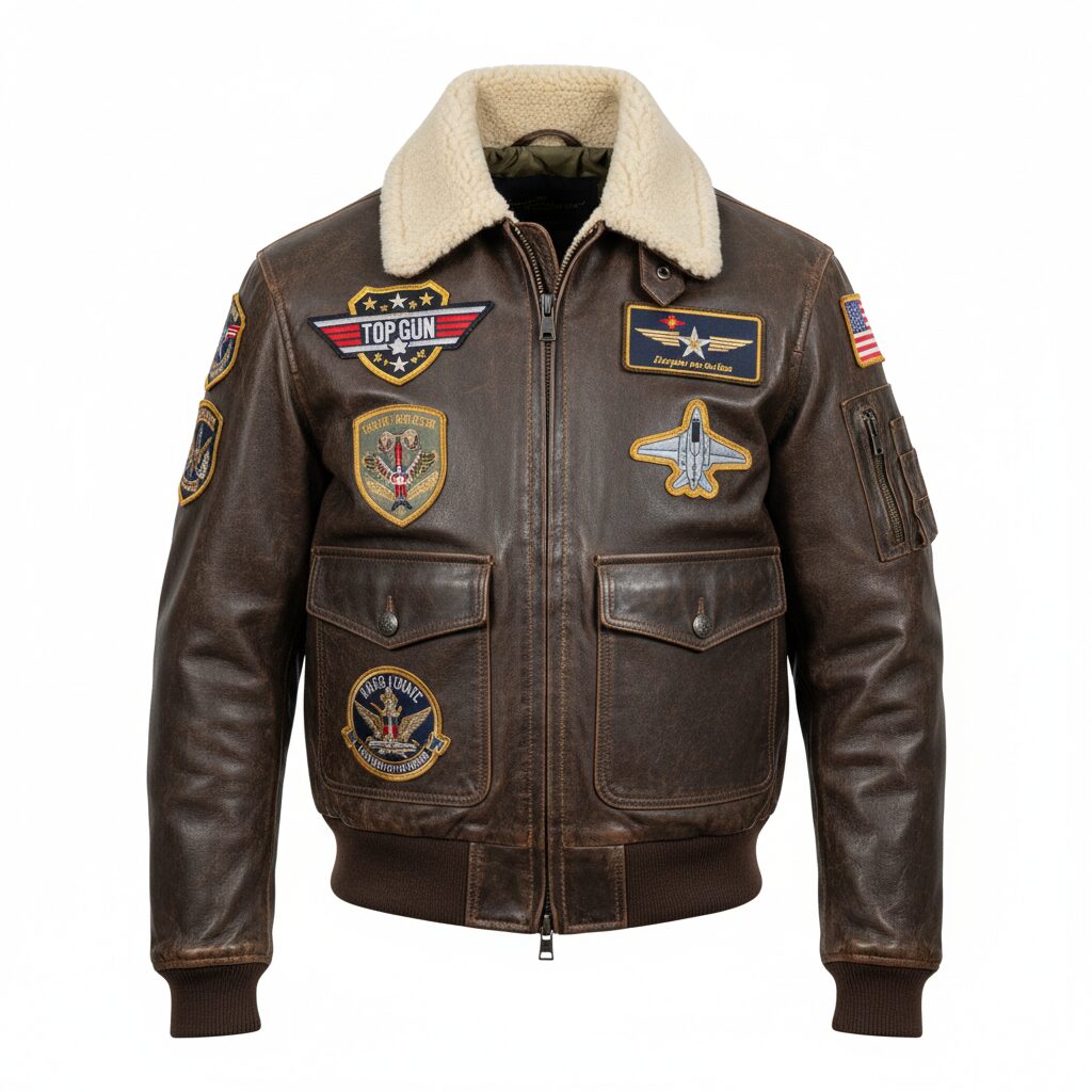 Top Gun Maverick Tom Cruise Aviator Leather Jacket