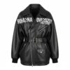 Rihanna Oversized Street Leather Jacket