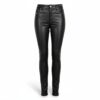 Selena Inspired Slim-Fit Leather Pants