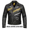 Grease Lightning Leather Biker Jacket