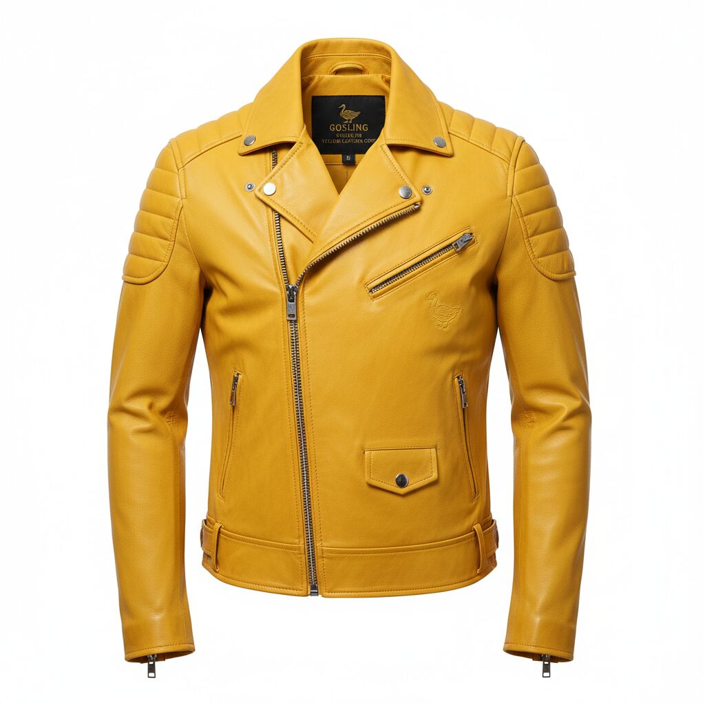 Gosling Signature Yellow Leather Coat