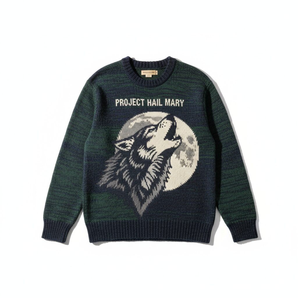 Project Hail Mary Wolf Knit Sweater