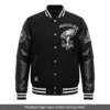 Philadelphia Eagles Super Bowl LIX Black Full-Snap Varsity Jacket