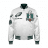 Philadelphia Eagles Super Bowl 59 White Championship Jacket