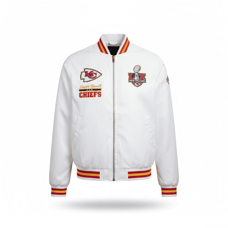 Kansas City Chiefs White Super Bowl 59 Jacket