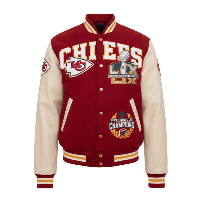Chiefs Red Varsity Super Bowl LIX Jacket