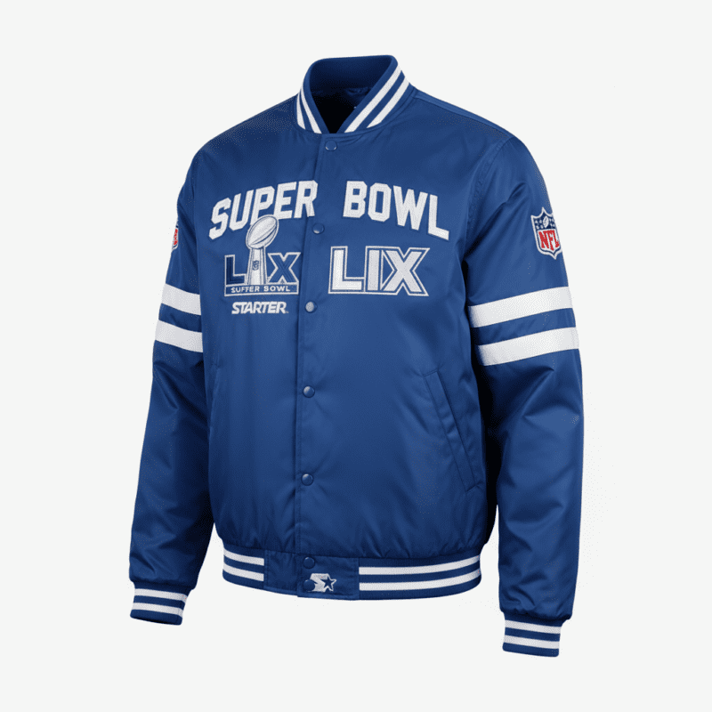 Super Bowl LIX Blue Full-Snap Starter Jacket