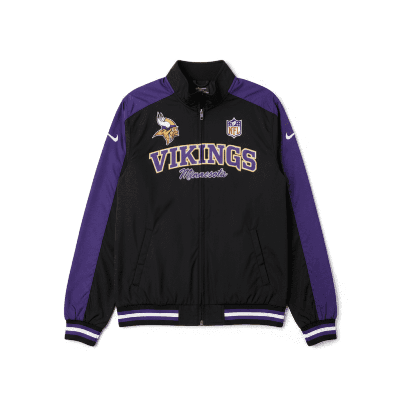Minnesota Vikings Black & Purple NFL Locker Room Jacket