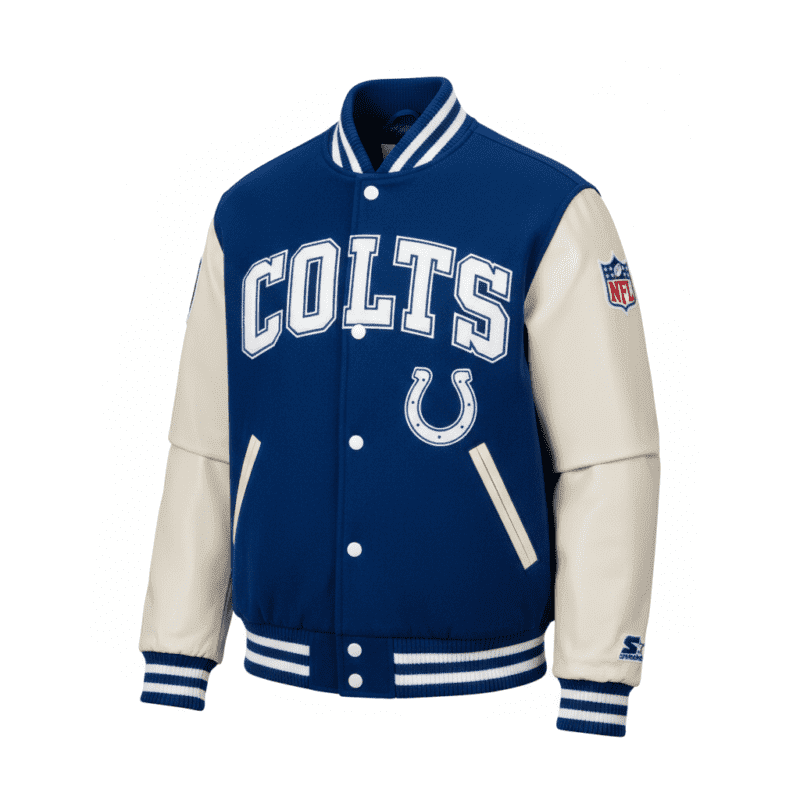 Indianapolis Colts Royal Blue NFL Varsity Jacket