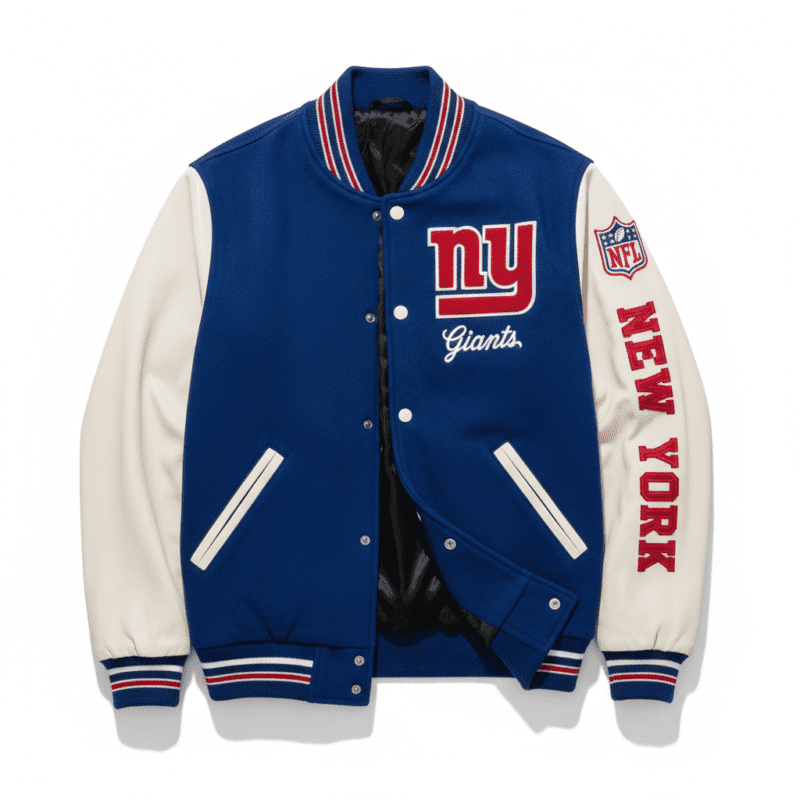 New York Giants Royal Blue NFL Varsity Jacket