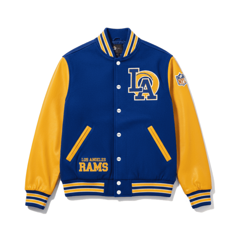 Los Angeles Rams Royal Blue & Gold NFL Varsity Jacket