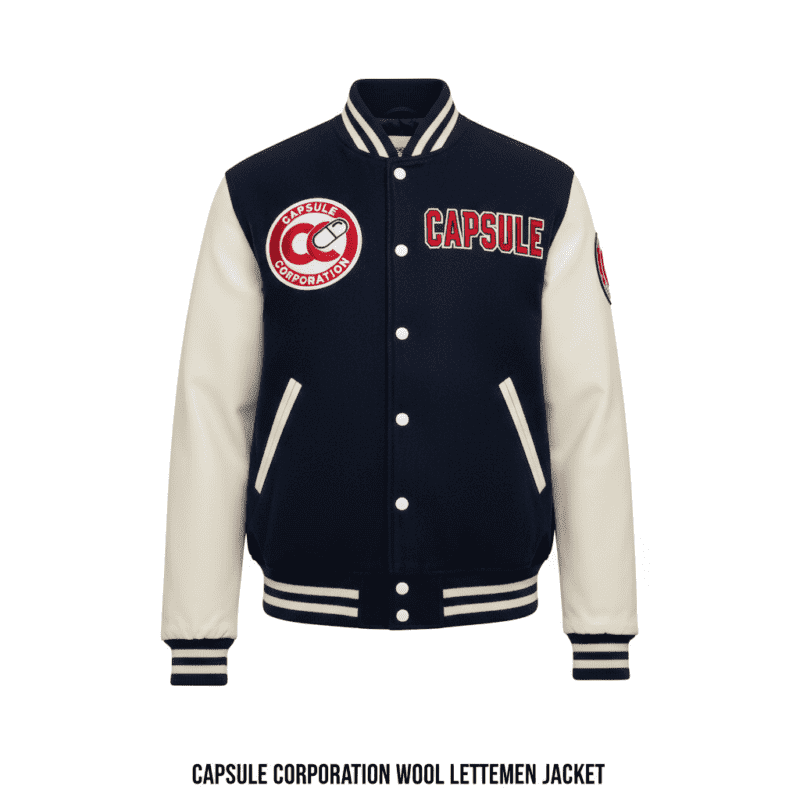 Capsule Corporation Wool Letterman Jacket