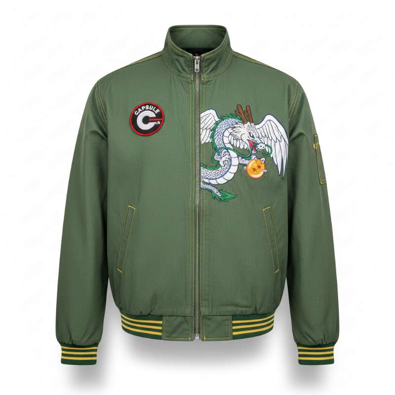 Capsule Corp Green Dragon Ball Z Jacket
