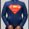 Smallville  Superman 2025 Blue Leather Jacket