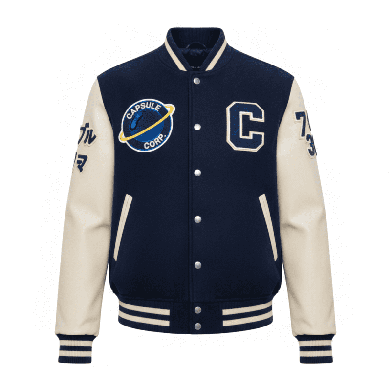 Capsule Corporation Wool Letterman Jacket