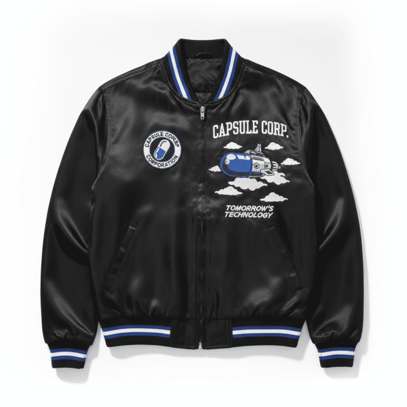 Capsule Corp Embroidered Bomber