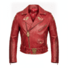 Masters of the Universe Teela Red Leather Jacket