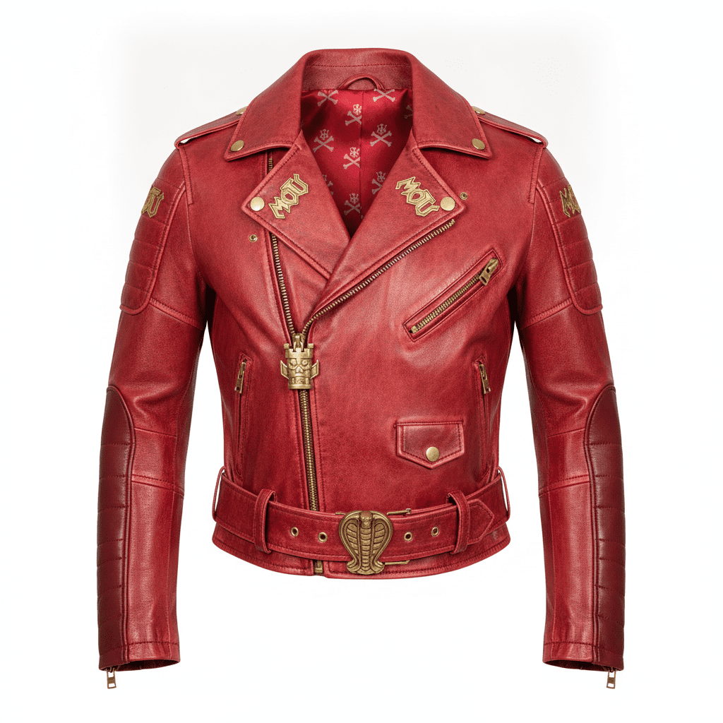 Masters of the Universe Teela Red Leather Jacket