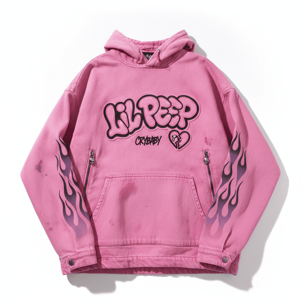 Lil Peep Pink Streetwear Jacket