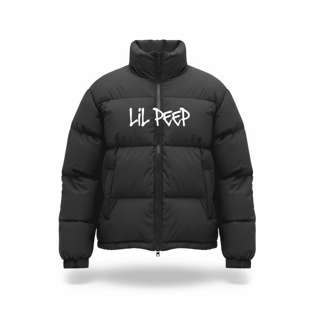 Lil Peep Black Puffer Jacket