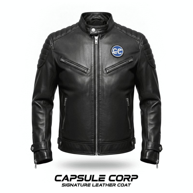 Capsule Corp Signature Leather Coat